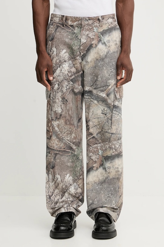 Represent pantaloni de bumbac Real Tree Camo cu modele bej MLM100331.55