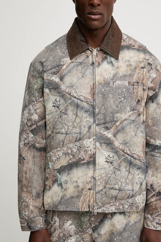 Pamučna jakna Represent Real Tree Camo bež MLM100720.55