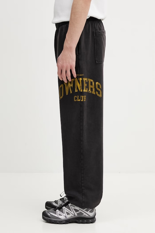 Represent spodnie dresowe bawełniane Owners OCM100050.02 szary SS26