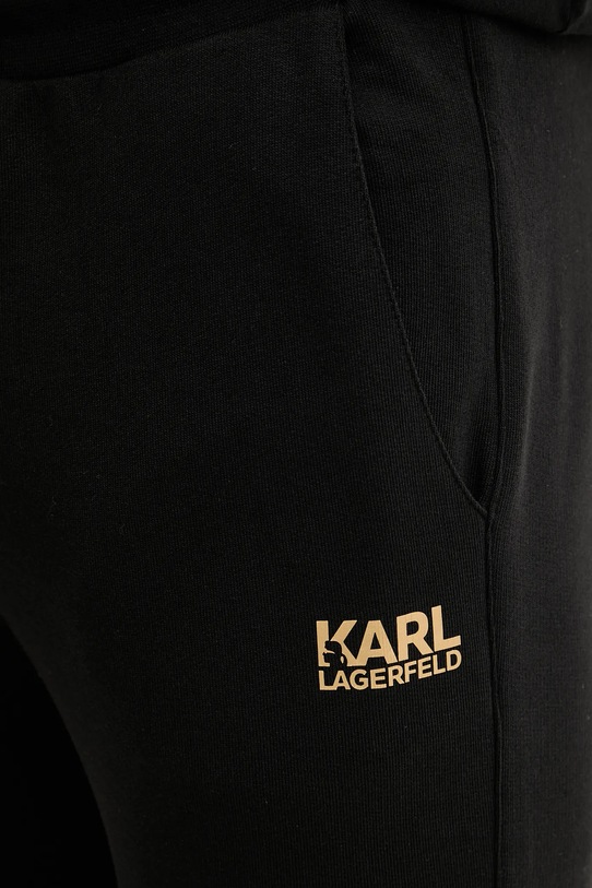 Karl Lagerfeld spodnie dresowe bawełniane 561917.705782 czarny