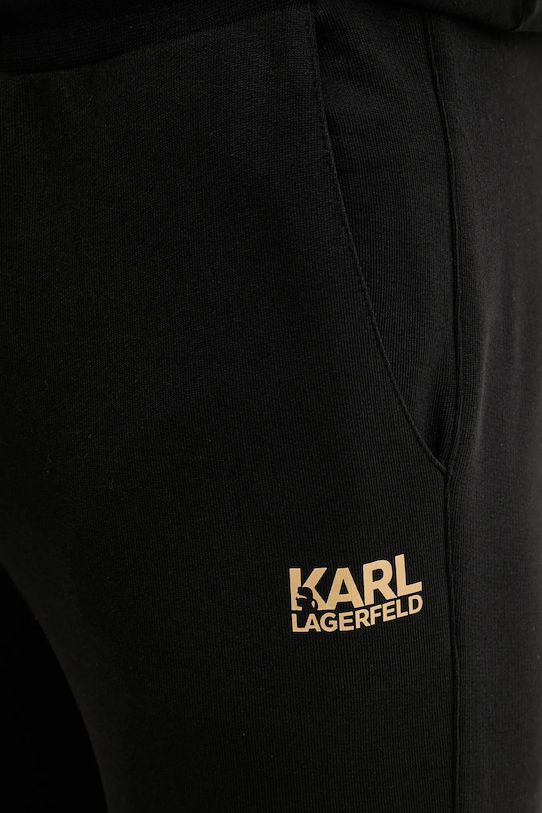 Karl Lagerfeld spodnie dresowe bawełniane 561917.705782 czarny