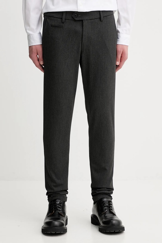 Les Deux spodnie z elastanem szary 100501001.