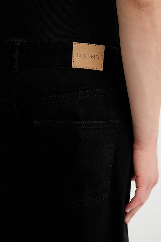 Les Deux spodnie bawełniane czarny 100550012