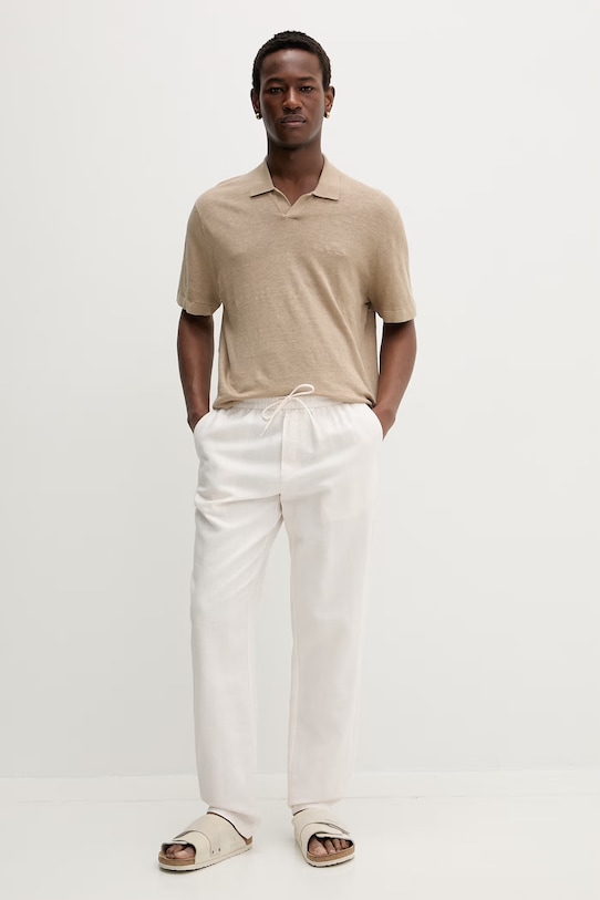 Les Deux spodnie męskie Patrick 1001339 beżowy SS26