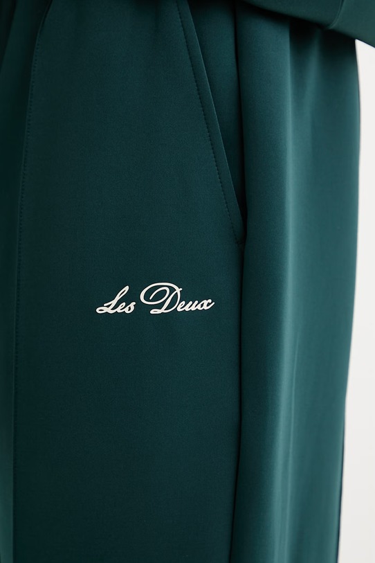 Les Deux spodnie dresowe męskie Ballier zielony 1001356