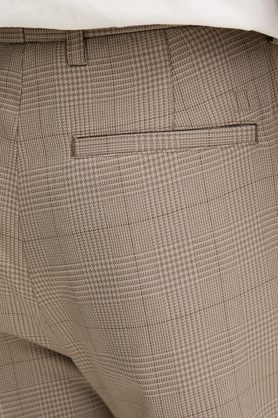 Les Deux spodnie garniturowe męskie Randall brązowy 1001466