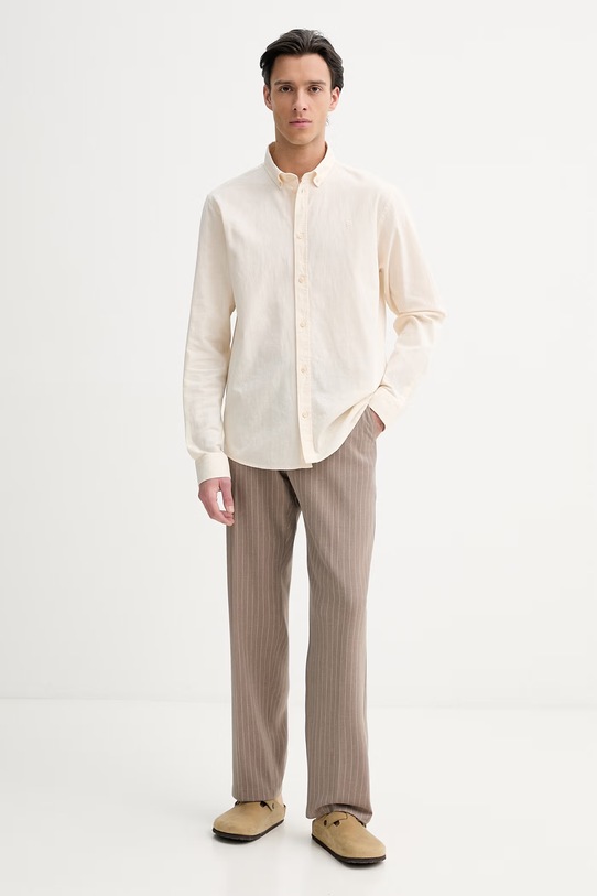 Kalhoty Les Deux Como 1001523 hnědá SS26