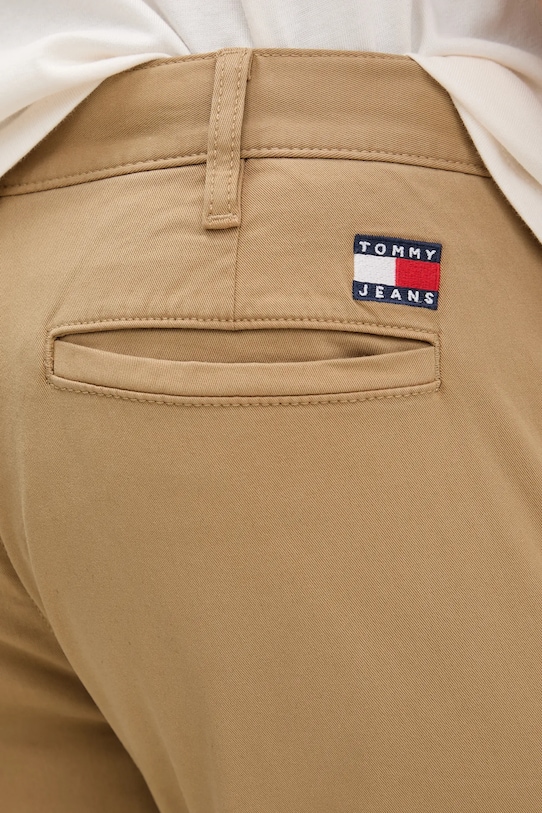 Παντελόνι Tommy Jeans πράσινο DM0DM22404