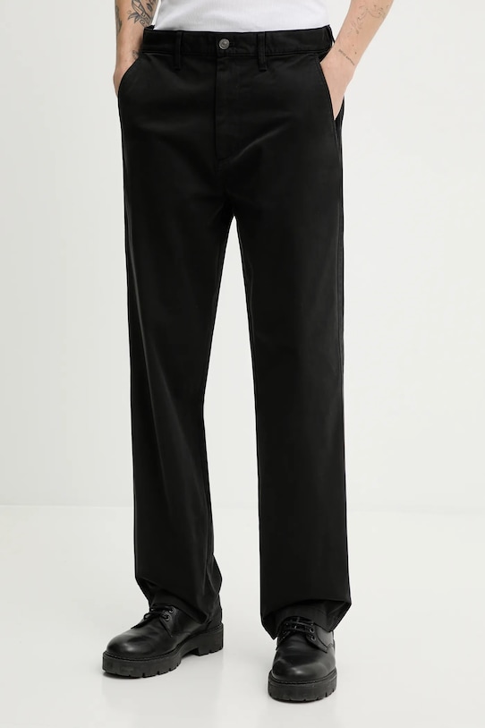 Tommy Jeans spodnie z elastanem czarny DM0DM22649