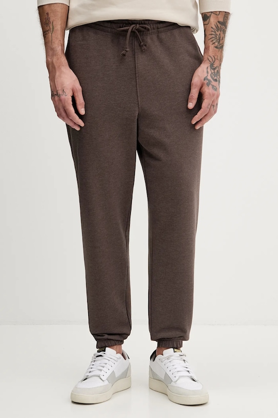 Tommy Jeans spodnie dresowe melanż brązowy DM0DM22358