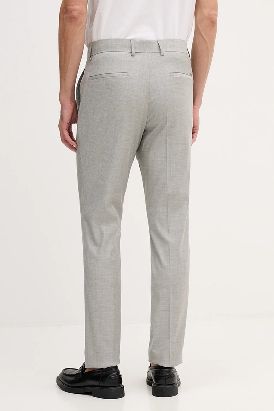 Oblečenie Nohavice s prímesou vlny BOSS 50557407 sivá