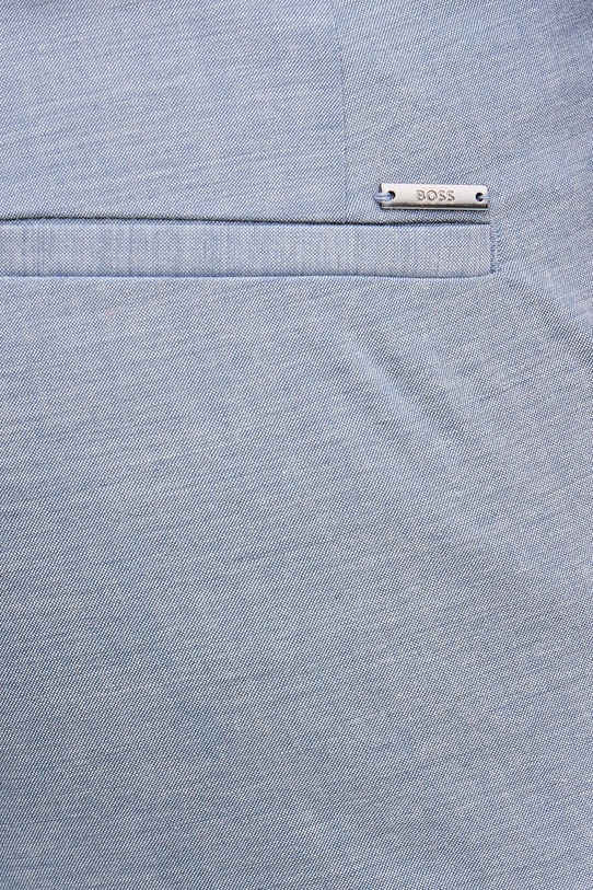 BOSS spodnie z dodatkiem wełny niebieski 50557407