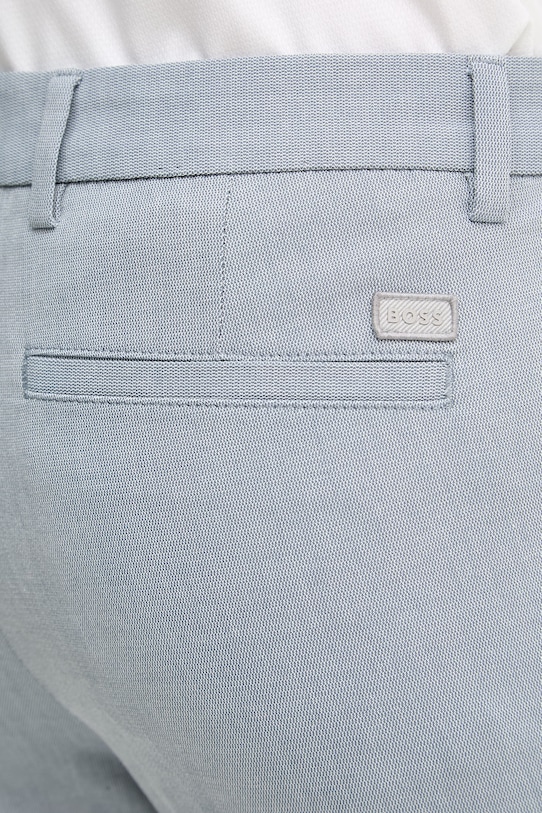 BOSS spodnie slim fit męskie z bawełną H-Kaiton1 niebieski 50553813