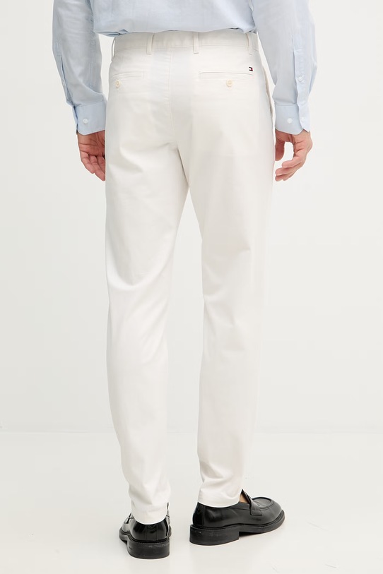 Odzież Tommy Hilfiger spodnie męskie bawełniane z elastanem MW0MW40690 beżowy