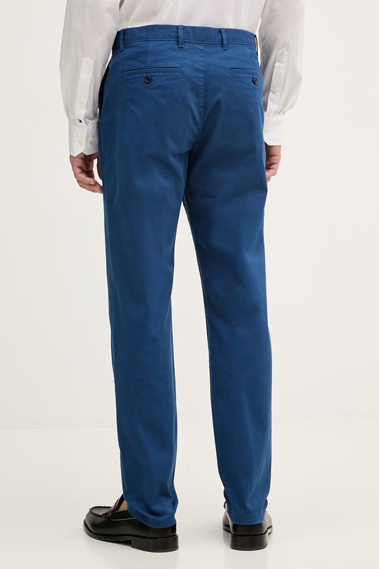 Odzież Tommy Hilfiger spodnie męskie bawełniane z elastanem MW0MW40690 niebieski