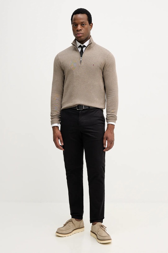 Tommy Hilfiger spodnie MW0MW40690 czarny SS26