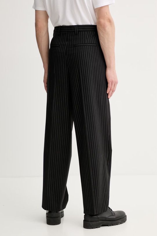 Odzież HUGO spodnie z dodatkiem wełny Fedix251 50554660 czarny