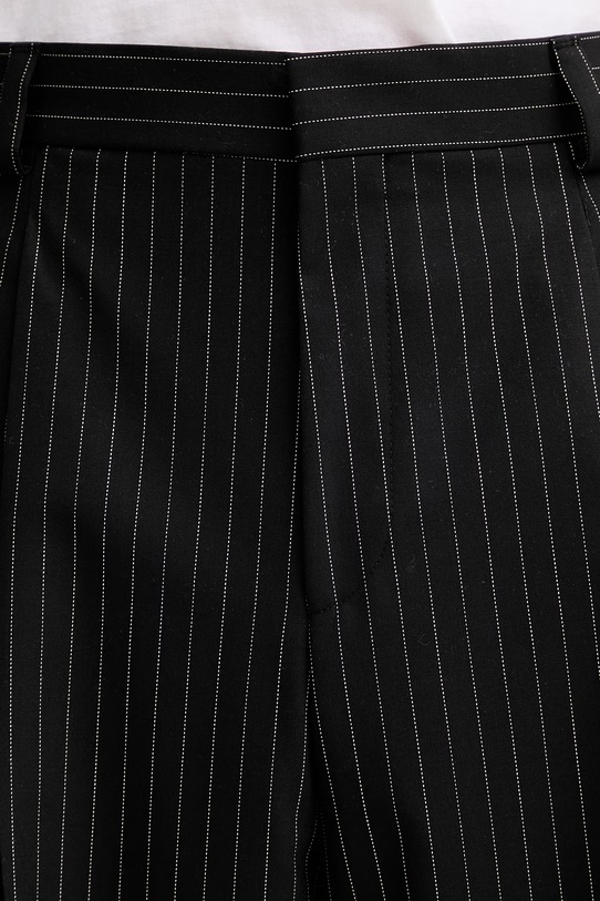 HUGO spodnie z dodatkiem wełny Fedix251 czarny 50554660