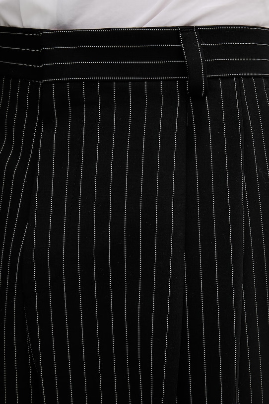 Nohavice s prímesou vlny HUGO Fedix251 čierna 50554660