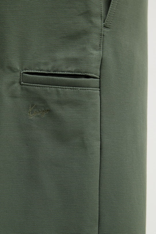 Kenzo spodnie bawełniane zielony FG55PA2079OT