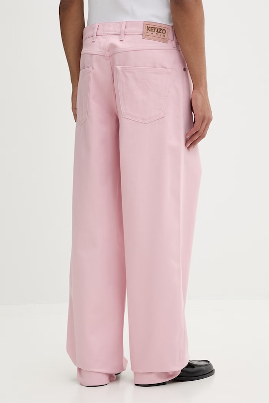 Odzież Kenzo jeansy męskie FG55DP4246M0 różowy