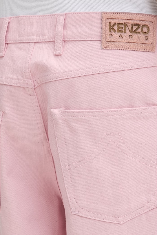 Kenzo jeansy męskie różowy FG55DP4246M0