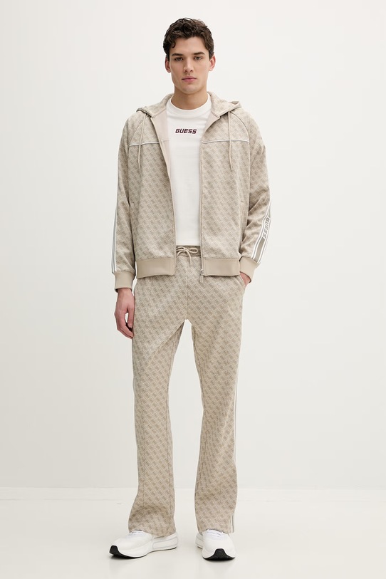 Guess spodnie dresowe PARIMO Z5BB07.K2042 beżowy SS26