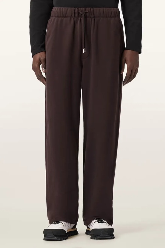 AllSaints spodnie dresowe bawełniane bawełna brązowy M032TD