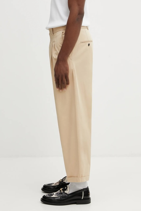 Штани Drôle de Monsieur Pantalon Cropped a Plis J.BP192.CO214.BG бежевий SS26