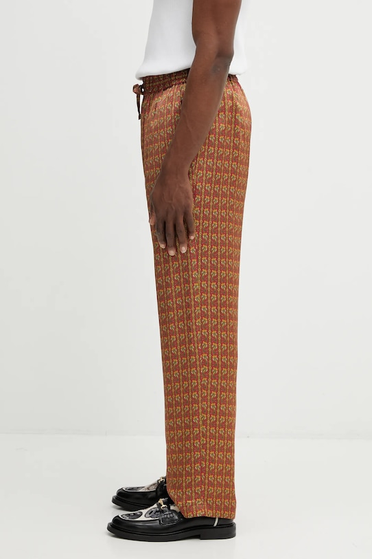 Nohavice Drôle de Monsieur Pantalon Paisley J.BP191.VI027.RD červená SS26