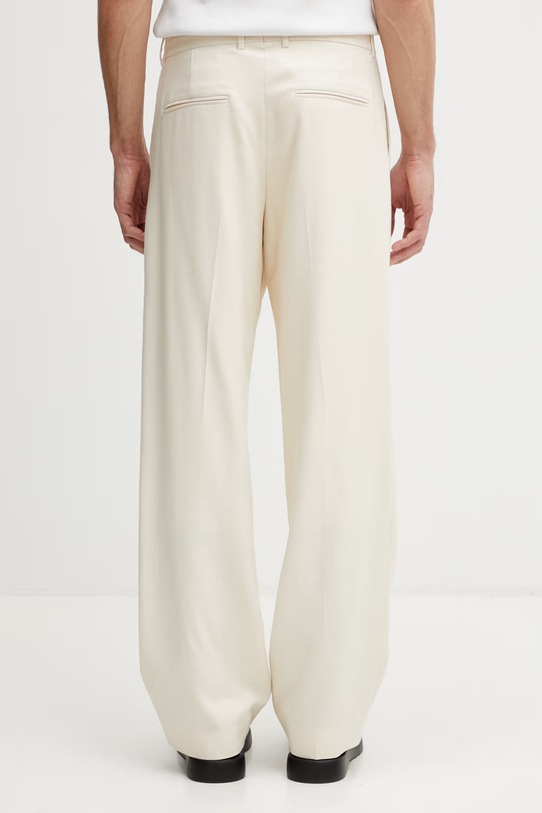 Îmbrăcăminte Drôle de Monsieur pantaloni de costum pentru bărbați, cu vâscoză Golfeur K.BP165.VI029.OW bej