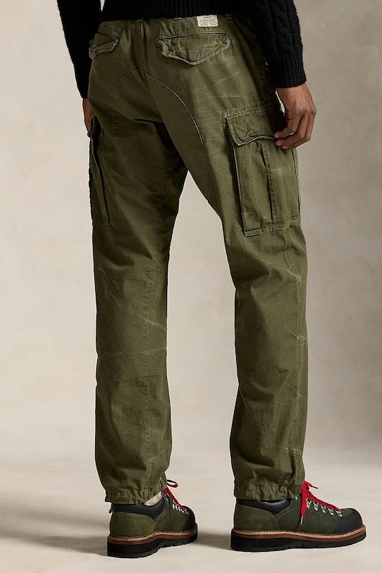 Polo Ralph Lauren spodnie bawełniane 710974518 zielony SS26