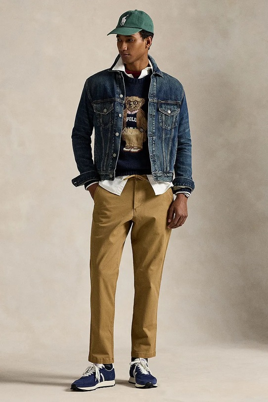 Polo Ralph Lauren spodnie 710980766 zielony SS26