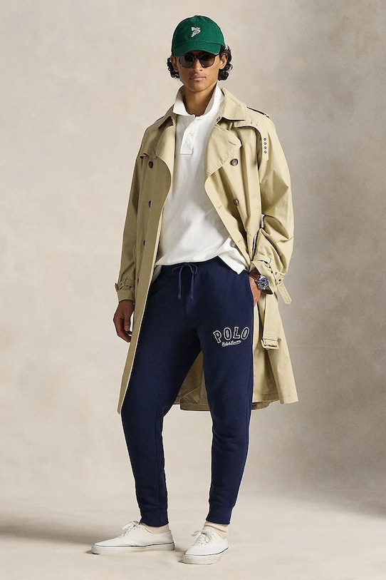 Odzież Polo Ralph Lauren spodnie dresowe 710P04876 granatowy