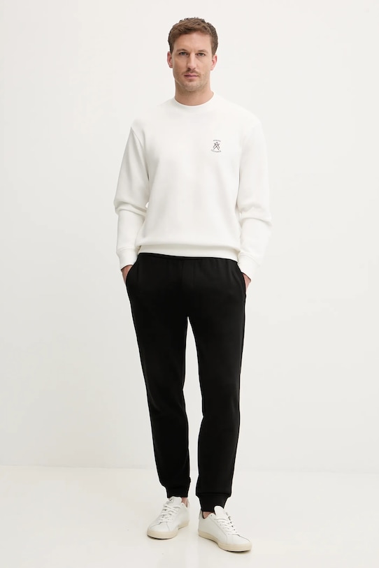 Armani Exchange spodnie dresowe bawełniane XM002227.AF10830 czarny SS26