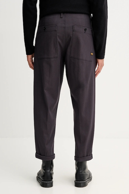 Odzież G-Star spodnie Pleated Chino Relaxed Tapered D24543.D731.H615 szary