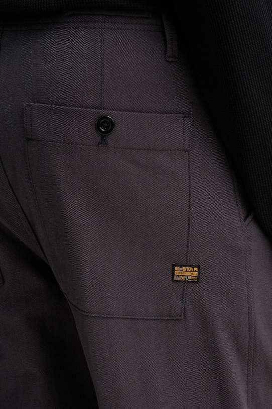 G-Star spodnie Pleated Chino Relaxed Tapered szary D24543.D731.H615