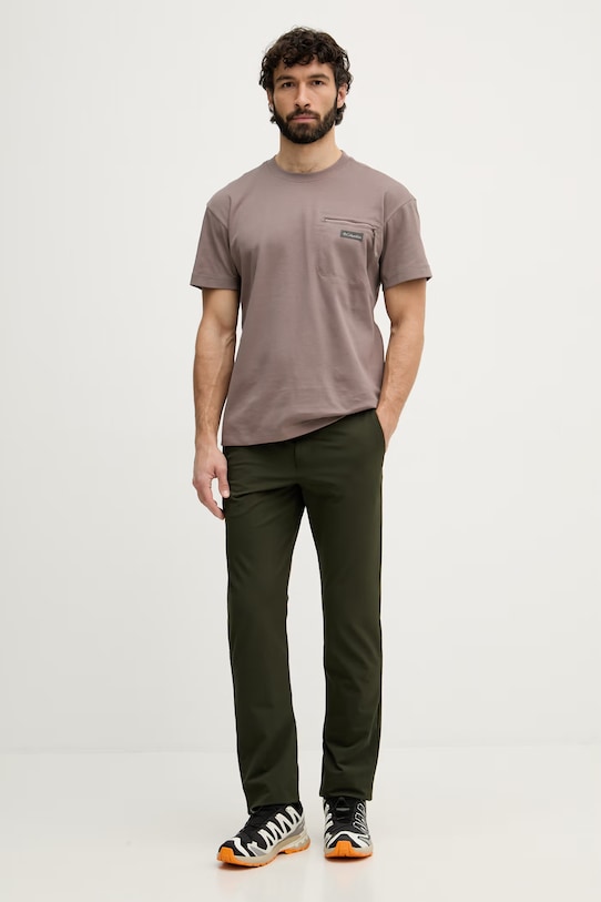 Columbia Παντελόνι πεζοπορίας ανδρικό ROC 2142151 πράσινο SS26