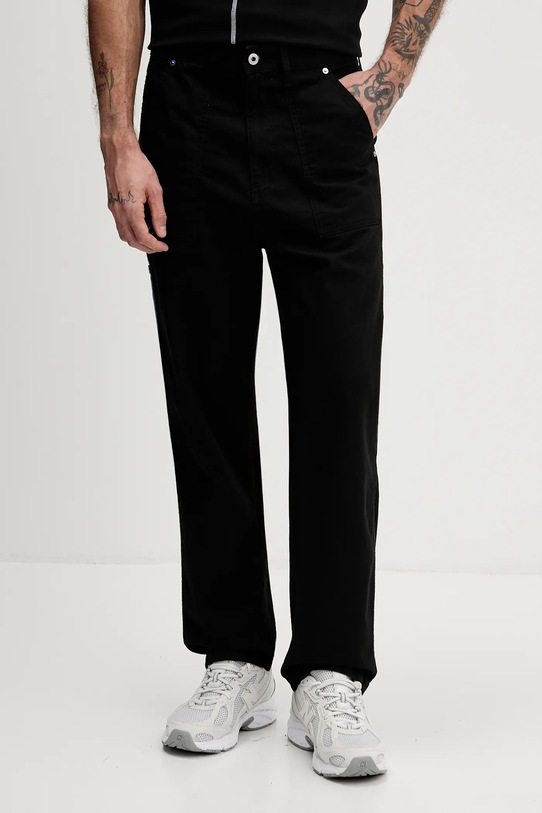 Karl Lagerfeld Jeans spodnie bawełna czarny B1M10031