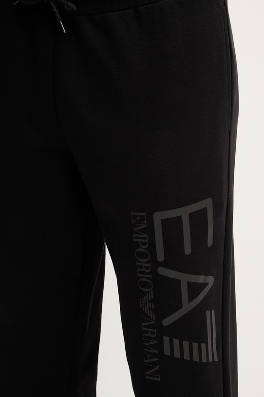 EA7 Emporio Armani spodnie dresowe bawełniane czarny AF22266.7M001415