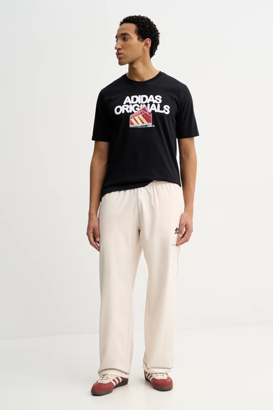 adidas Originals spodnie dresowe KA8545 beżowy SS26