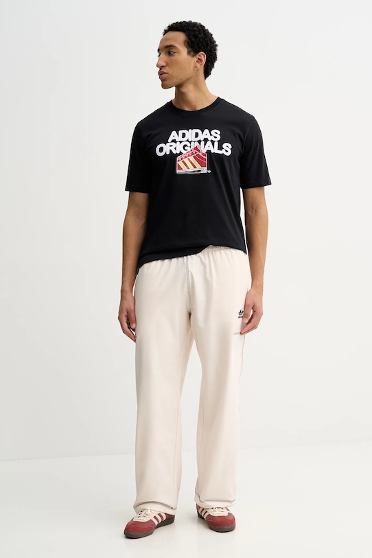 adidas Originals spodnie dresowe KA8545 beżowy SS26