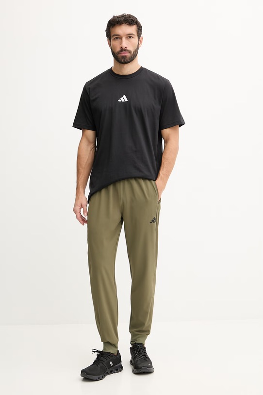 adidas Performance spodnie treningowe KD2842 zielony SS26