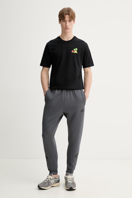 adidas spodnie dresowe KD5210 szary SS26