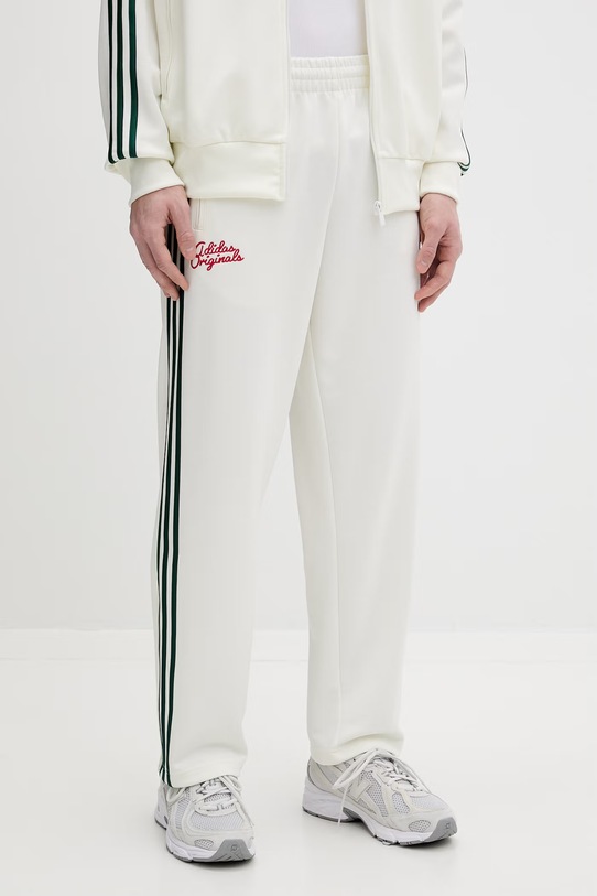 adidas Originals spodnie dresowe dzianina beżowy KD6627