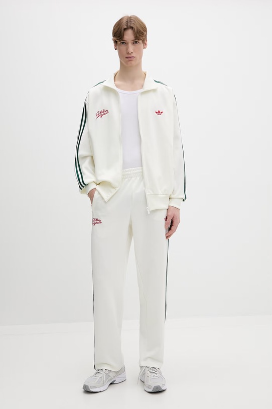 adidas Originals spodnie dresowe KD6627 beżowy SS26