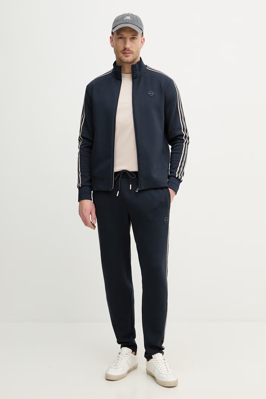 Hackett London spodnie dresowe HM5800082 granatowy SS26