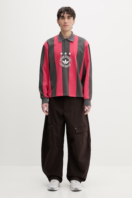 adidas Originals spodnie KG6442 brązowy SS26