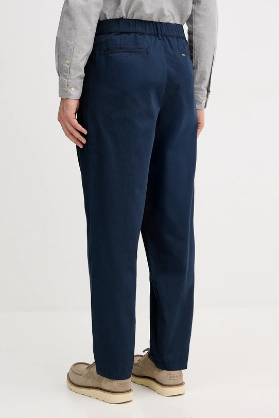 Odzież Barbour spodnie bawełniane Cole MTR0756 granatowy