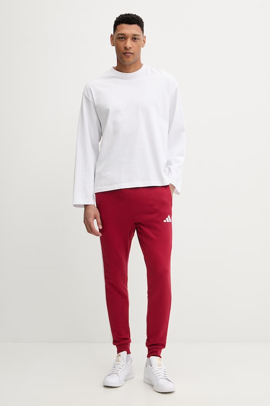 adidas spodnie dresowe KR2702 czerwony SS26
